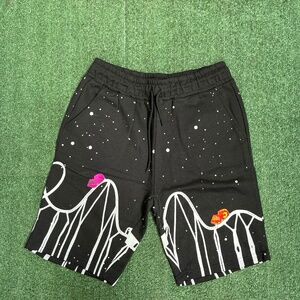 Black streetwear shorts
